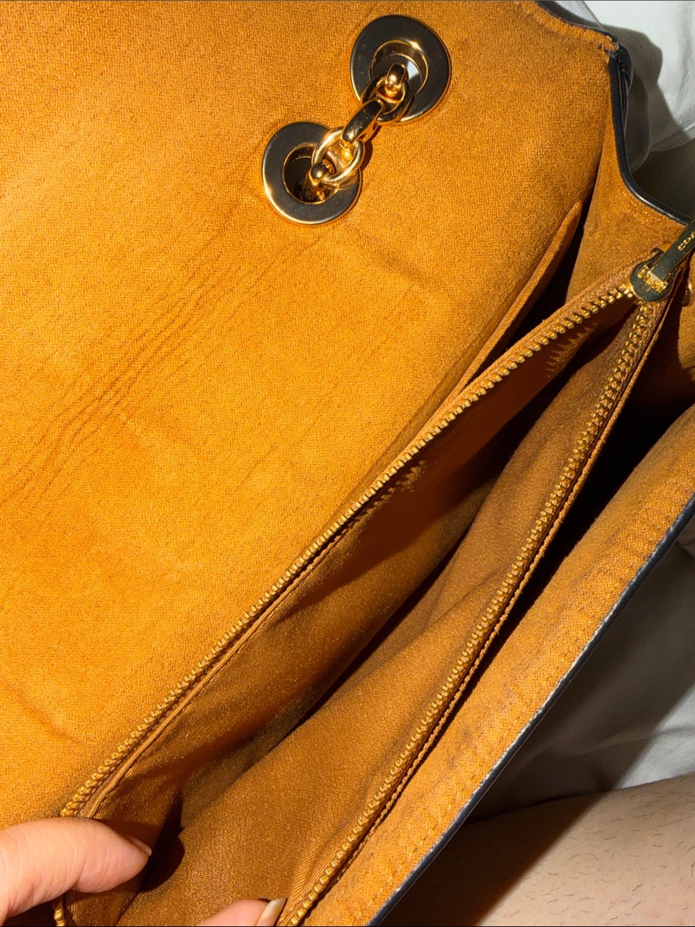 Coach Colorblock Shoulder Bag in Brown, Cream and Tan - Picture 7 of 7